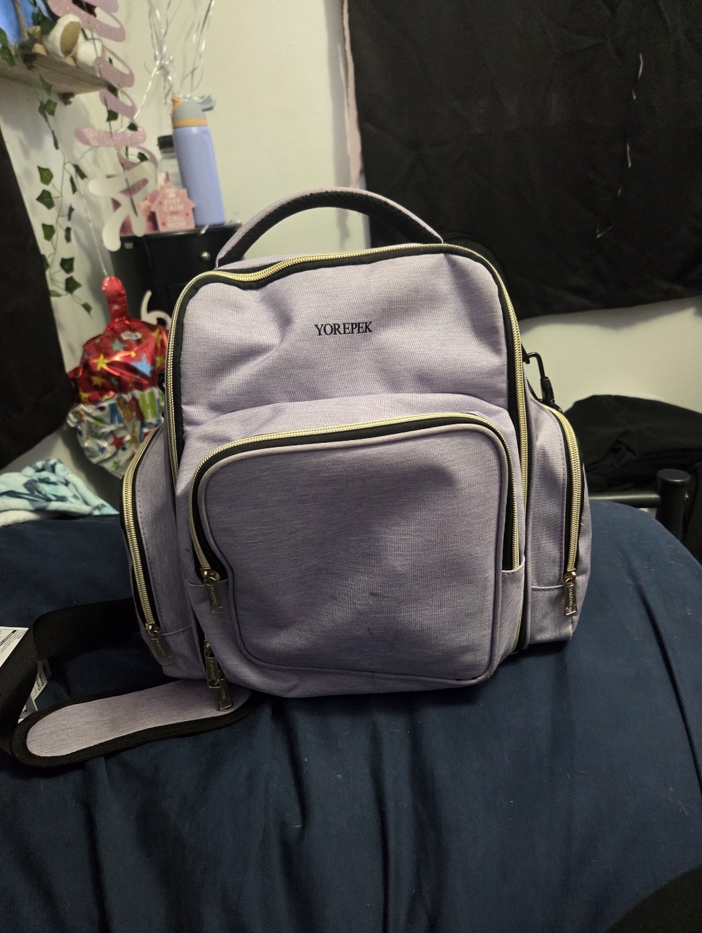 YOREPEK Lavender Cosmetics Bag with Multiple Pockets